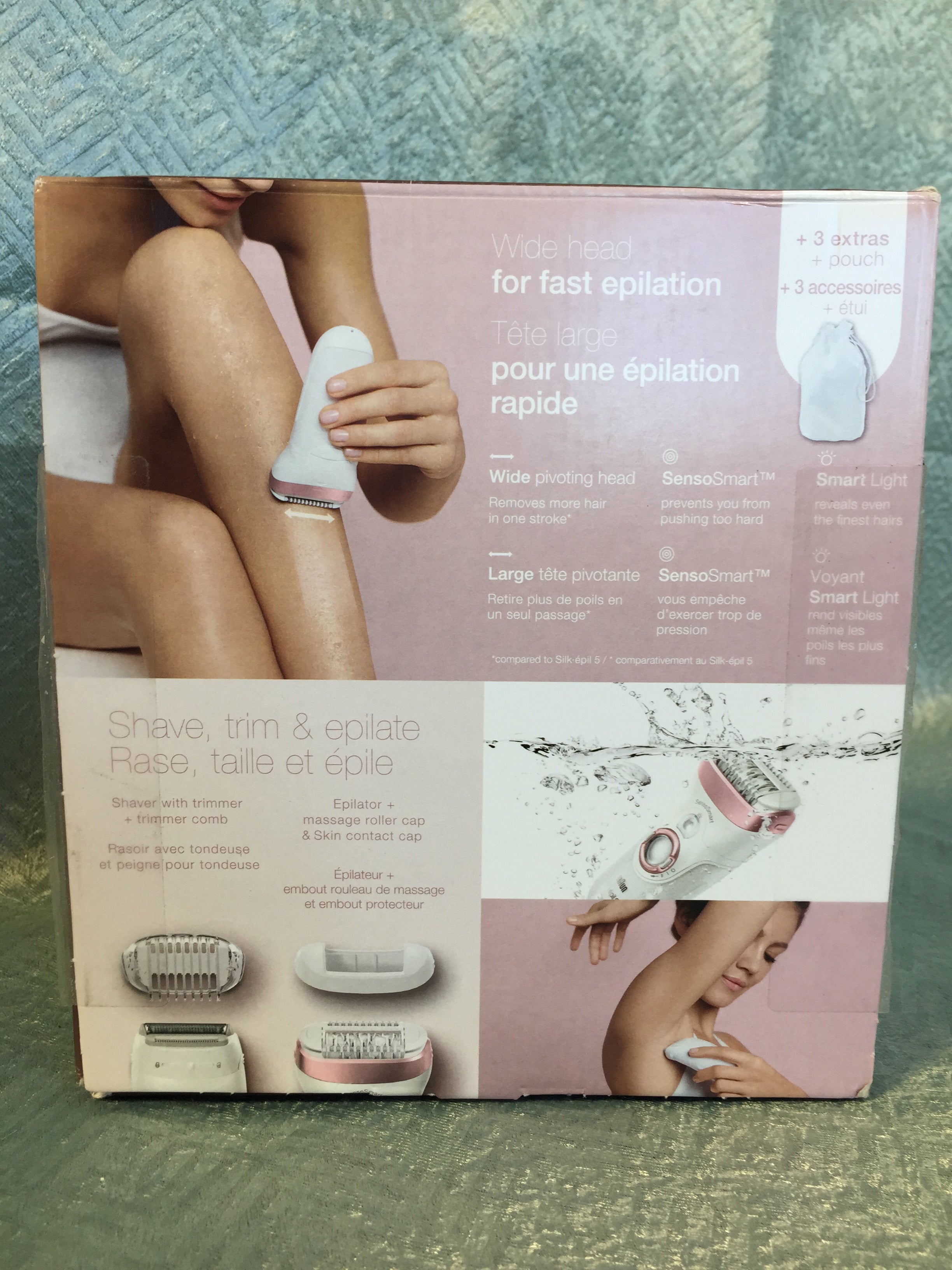Braun Epilator Silk-épil 9 9-720 Hair Removal for Women, Wet/Dry Shaver Cordless (7516131295470)